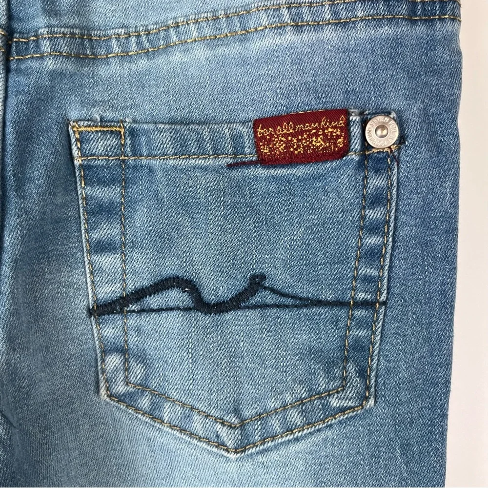 7 For All Mankind Baby Jeans Size 24M Blue Denim Skinny Stretch